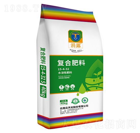 40kg水溶性復合肥料15-4-32-涓露-云天化