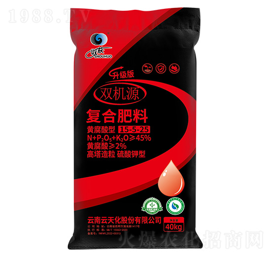 40kg高塔造粒硫酸鉀型復合肥料15-5-25-雙機源-云天化