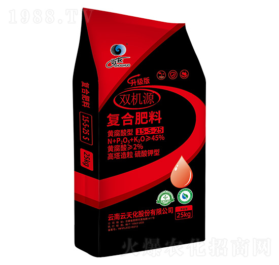 高塔造粒硫酸鉀型復(fù)合肥料（25kg）15-5-25-雙機(jī)源-云天化