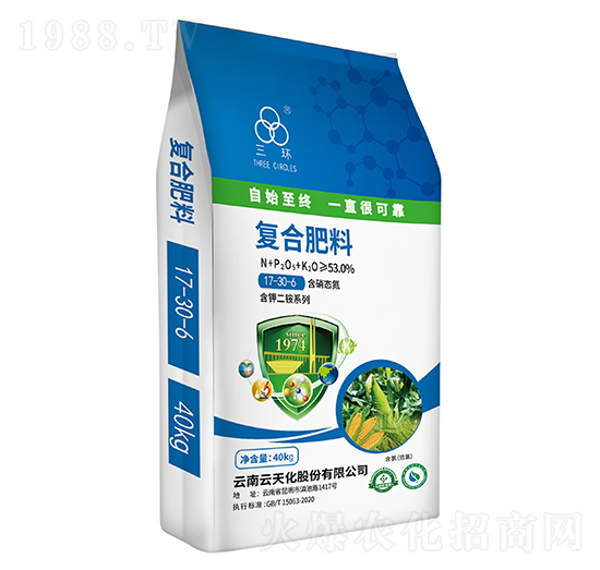 含硝態(tài)氮復(fù)合肥料17-30-6-三環(huán)-云天化