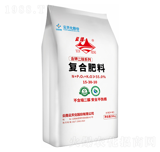 含鉀二銨系列復合肥料15-30-10-云峰化工