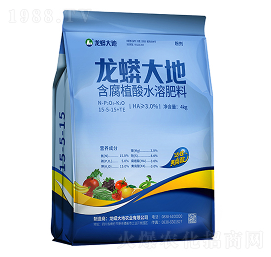 含腐植酸水溶肥料15-5-15+TE-龍蟒大地-農(nóng)技小院