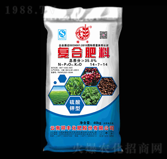 硫酸鉀型復(fù)合肥料14-7-14-螳豐-祥豐商貿(mào)