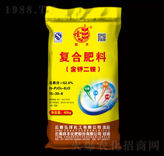 含鉀二銨復(fù)合肥料15-39-8-螳豐-祥豐商貿(mào)