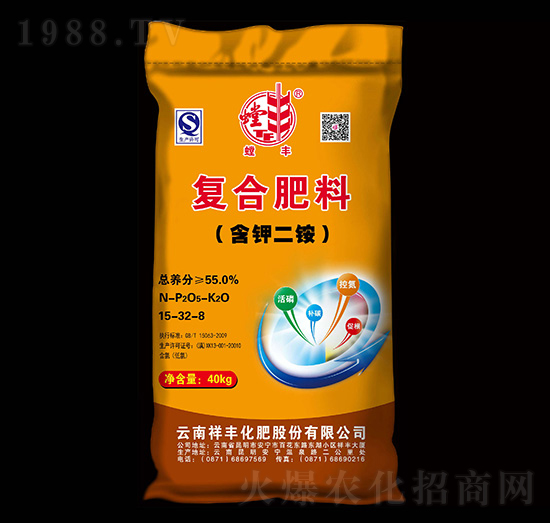 含鉀二銨復(fù)合肥料15-32-8-螳豐-祥豐商貿(mào)