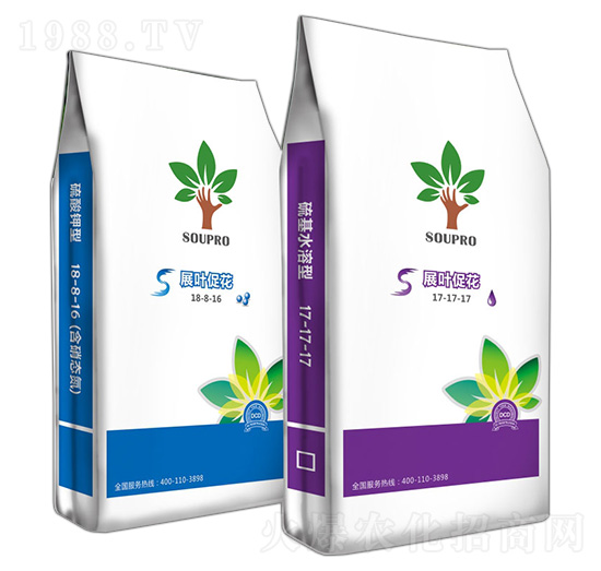膨果轉(zhuǎn)色專用硫基水溶型復合肥料17-17-17-施樸樂-云圖控股