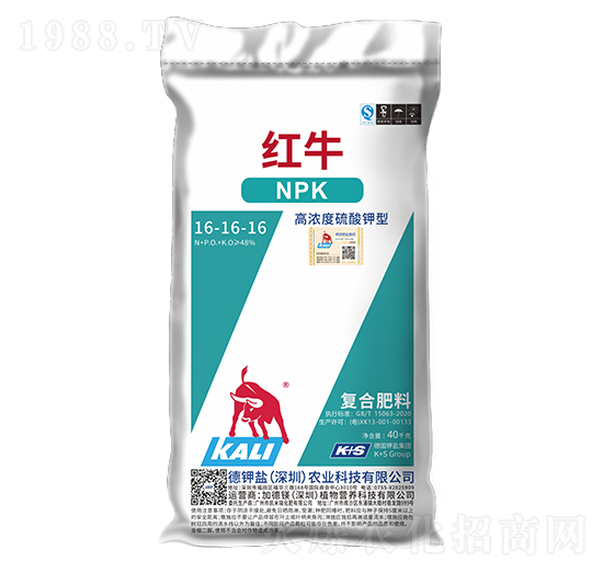 高濃度硫酸鉀型復(fù)合肥料16-16-16-紅牛-德鉀鹽農(nóng)業(yè)