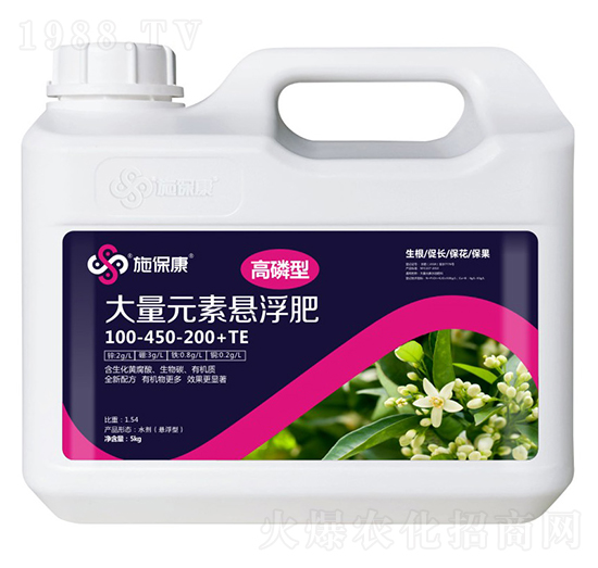 高磷型大量元素懸浮肥100-450-200+TE-施?？? style=