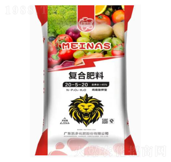 純硫酸鉀型復(fù)合肥料20-5-20-美納斯-凱多化肥