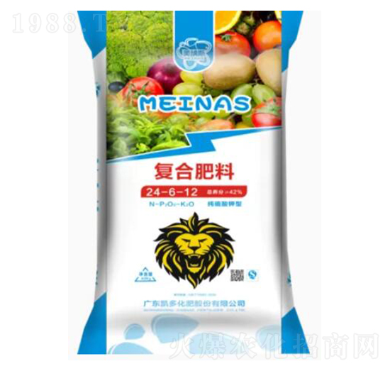 純硫酸鉀型復(fù)合肥料24-6-12-美納斯-凱多化肥