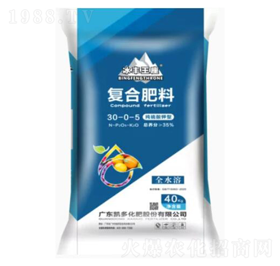 純硫酸鉀型復(fù)合肥料30-0-5-冰豐王座-凱多化肥