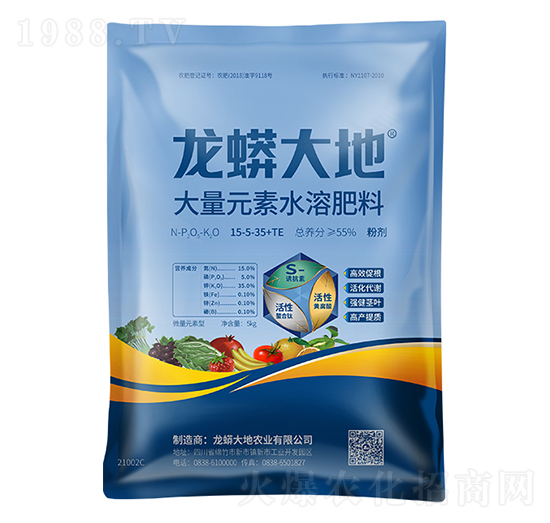 大量元素水溶肥料15-5-15+TE-龍蟒磷化工