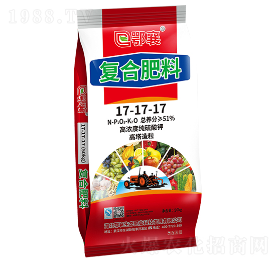 高塔純硫酸鉀復(fù)合肥17-17-17-鄂襄