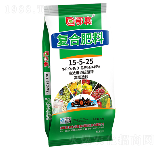 高塔純硫酸鉀復合肥15-5-25-鄂襄