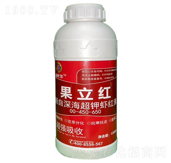 果立紅大量元素水溶肥料-柏葉爾