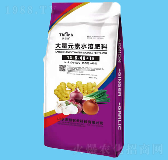 60%大量元素水溶肥14-6-40+TE-沃瀚農(nóng)業(yè)