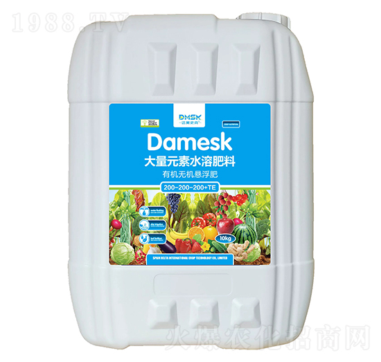 有機無機懸浮水溶肥料200-200-200+TE-達美史克