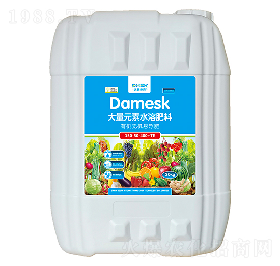 有機(jī)無(wú)機(jī)懸浮水溶肥料150-50-400+TE-達(dá)美史克