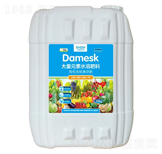 有機無機懸浮水溶肥料100-400-100+TE-達美史克