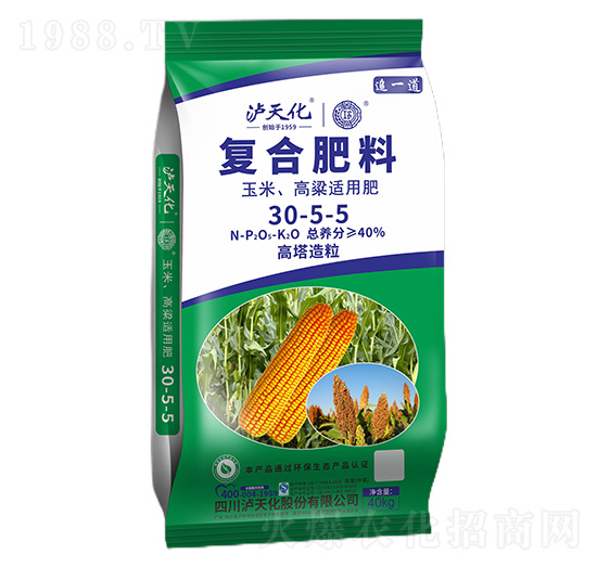 玉米、高粱適用復合肥料30-5-5-工農(nóng)-瀘天化