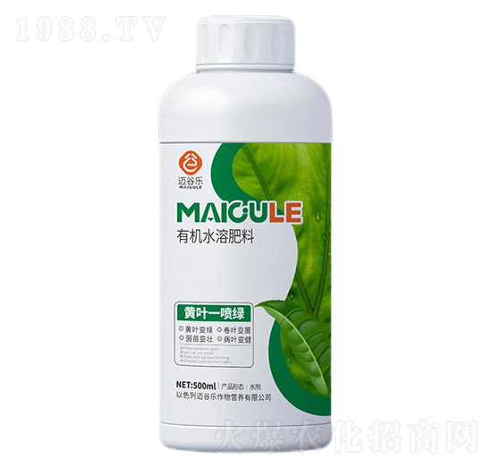 黃葉一噴綠有機(jī)水溶肥料-邁谷樂