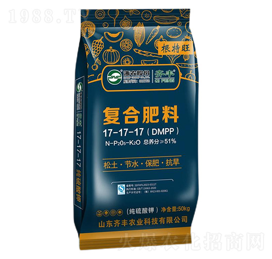 純硫酸鉀復(fù)合肥料17-17-17（DMPP）-根特旺-齊豐農(nóng)業(yè)