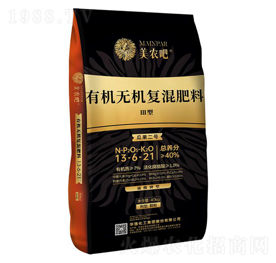瓜果二號(hào)Ⅲ型有機(jī)無機(jī)復(fù)混肥料13-6-21-美農(nóng)吧-華強(qiáng)化工集團(tuán)