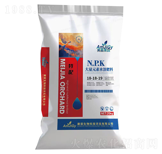 大量元素水溶肥料18-18-19-美嘉果園-康菲生物