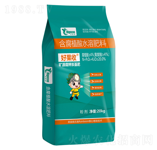 礦源腐鉀炭基肥20kg-好果收-地咕咕生物