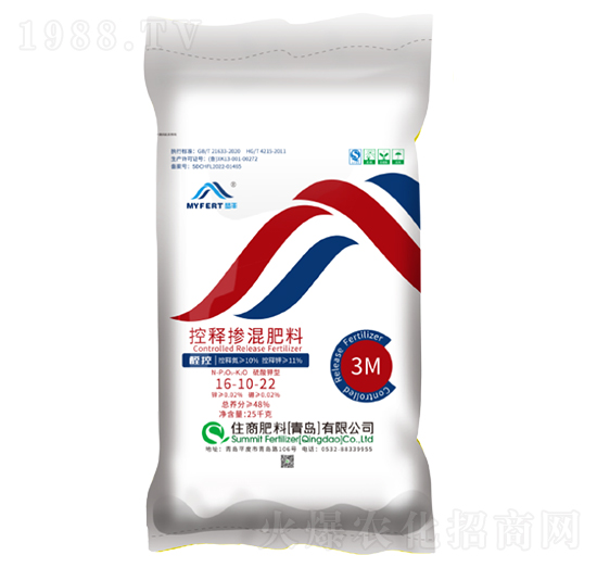 控釋摻混肥料16-10-22-住商肥料