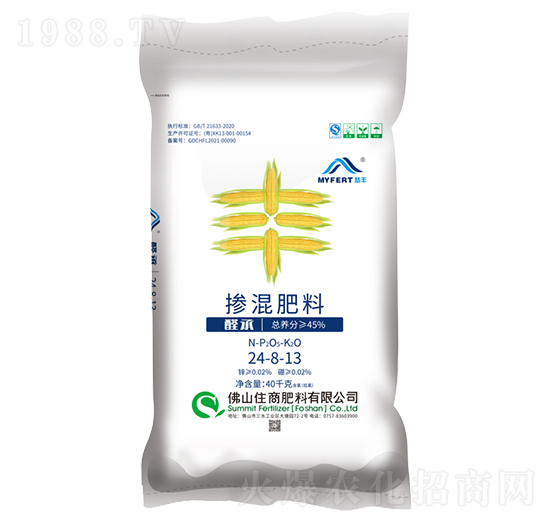 夢(mèng)豐控釋摻混肥料24-8-13-住商肥料