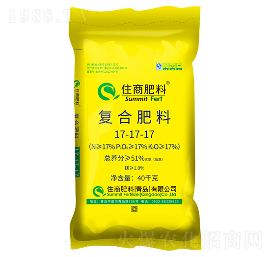 氯化鉀型復合肥料17-17-17-住商肥料