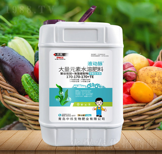 平衡型大量元素水溶肥料170-170-170+TE-液動脈-中爍生物