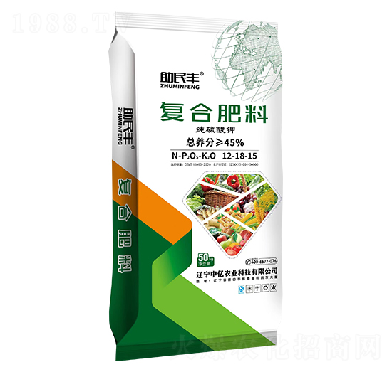 純硫酸鉀復(fù)合肥料12-18-15-助民豐-中億農(nóng)業(yè)