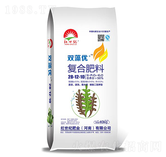 雙藻優(yōu)+復(fù)合肥料28-12-10-紅世紀(jì)