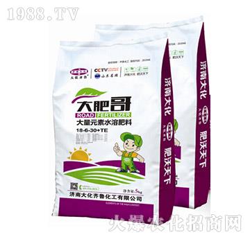 大量元素水溶肥料18-6-30+TE-大肥哥-大化齊魯