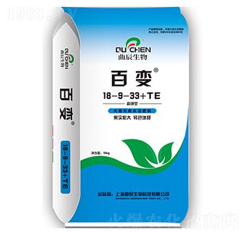高氮型大量元素水溶肥料18-9-33+TE-百變-曲辰生物
