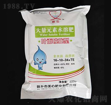 葉面噴施型大量元素水溶肥16-10-34+TE-美心肥業(yè)
