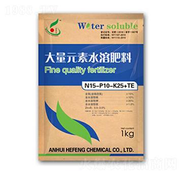 大量元素水溶肥料15-10-25+TE-禾豐