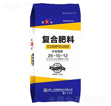 長效緩釋復(fù)合肥料26-10-12-星潤化工
