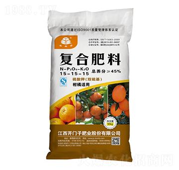 柑橘適用復(fù)合肥料15-15-15-鑫森淼-開(kāi)門子