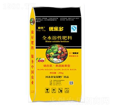 全水溶性肥料14-0-21+10Ca+TE-優(yōu)樂多-宏興