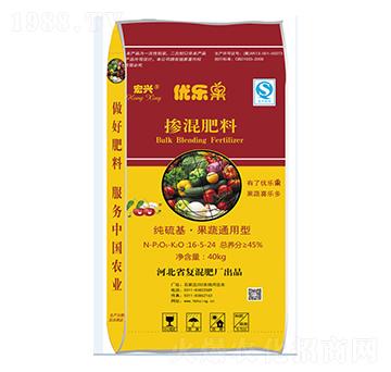 果蔬通用摻混肥16-5-24-優(yōu)樂(lè)果-宏興