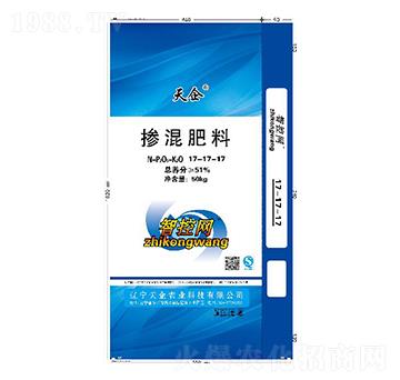 摻混肥料17-17-17（智控網(wǎng)）-天企肥業(yè)