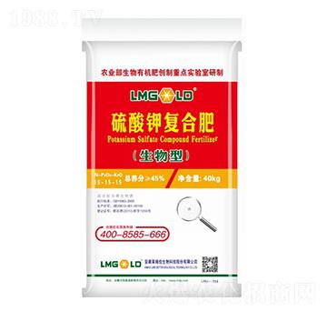 生物型硫酸鉀復合肥料15-15-15-萊姆佳生物