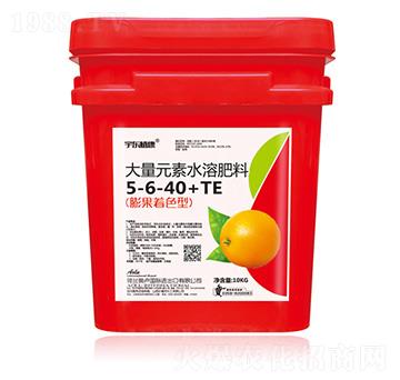 膨果著色型大量元素水溶肥料5-6-40+TE-圣金肥業(yè)