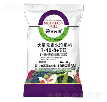 大量元素水溶肥料7-40-8+TE-大瓦國(guó)農(nóng)業(yè)