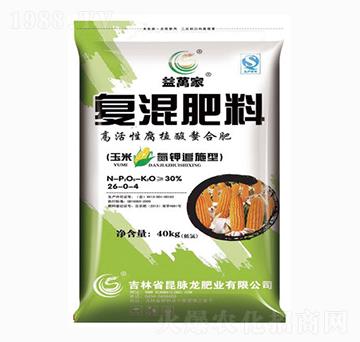 氮鉀追施肥型復(fù)混肥料26-0-4-益萬家-昆脈龍肥業(yè)