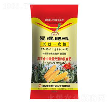 玉米長(zhǎng)效一次性復(fù)混肥料27-10-11-錦鴻源