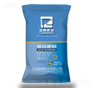 高塔造粒復合肥料27-17-7-藍鵬肥業(yè)